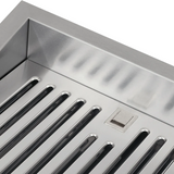 Schweigen UM-9SINL 90cm Silent Inline Motor Undermount Rangehood, 1600m3/hr, Stainless Steel