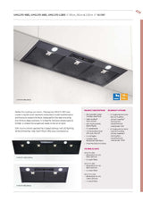 Schweigen UM1170-6BSP 60cm Silent Undermount Rangehood, 1600m3/hr, Matte Black