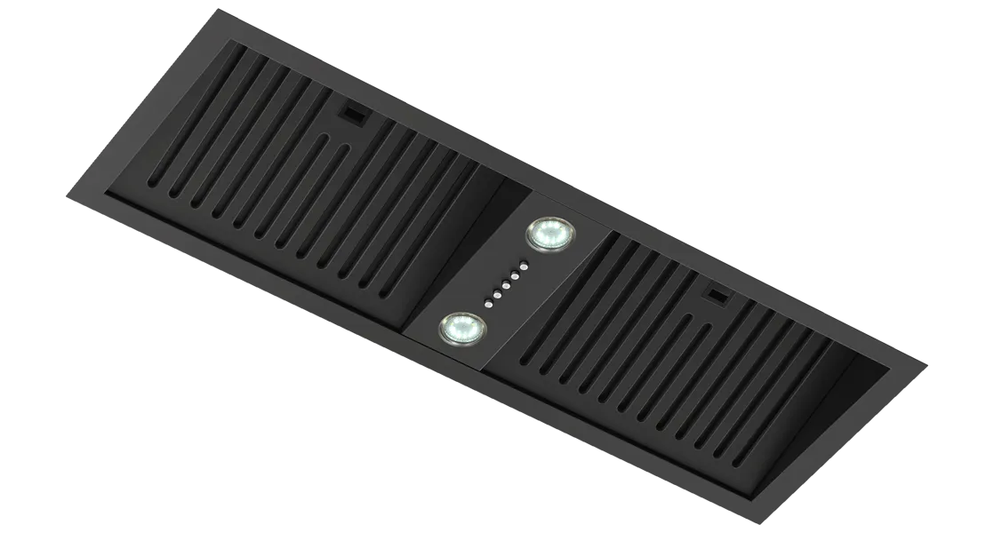 Schweigen SWU-9B 90cm Undermount Rangehood with On-Board Motor, Matte Black