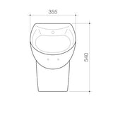 Caroma 678210W Leda Wall Hung Urinal