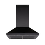 Schweigen TRI-600B 90cm Non Silent Wall Mount Rangehood, 1080m3/hr, Black
