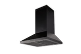 Schweigen TRI-600B 90cm Non Silent Wall Mount Rangehood, 1080m3/hr, Black