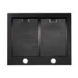 Schweigen TRI-600B 90cm Non Silent Wall Mount Rangehood, 1080m3/hr, Black