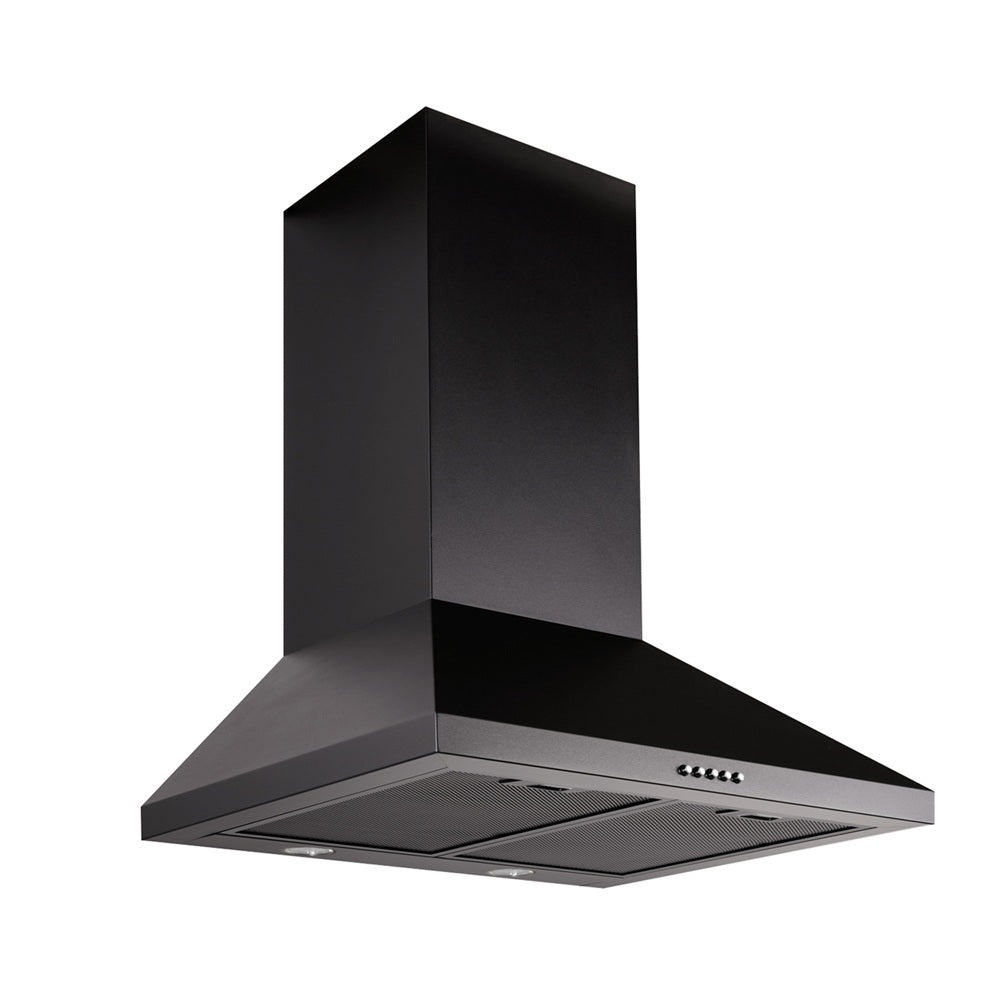Schweigen TRI-600B 90cm Non Silent Wall Mount Rangehood, 1080m3/hr, Black