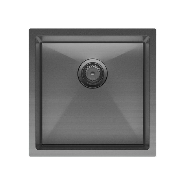 Fienza Single Bowl Kitchen Sink Carbon Steel 68401Cm Top Mounted Sinks