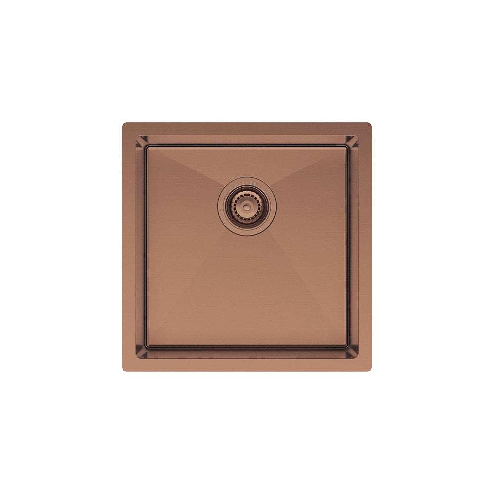 Fienza Hana 68401CO 32L Single Kitchen Sink, Brushed Copper