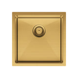 Fienza Single Bowl Kitchen Sink Rugged Brass 68401Rb Top Mounted Sinks