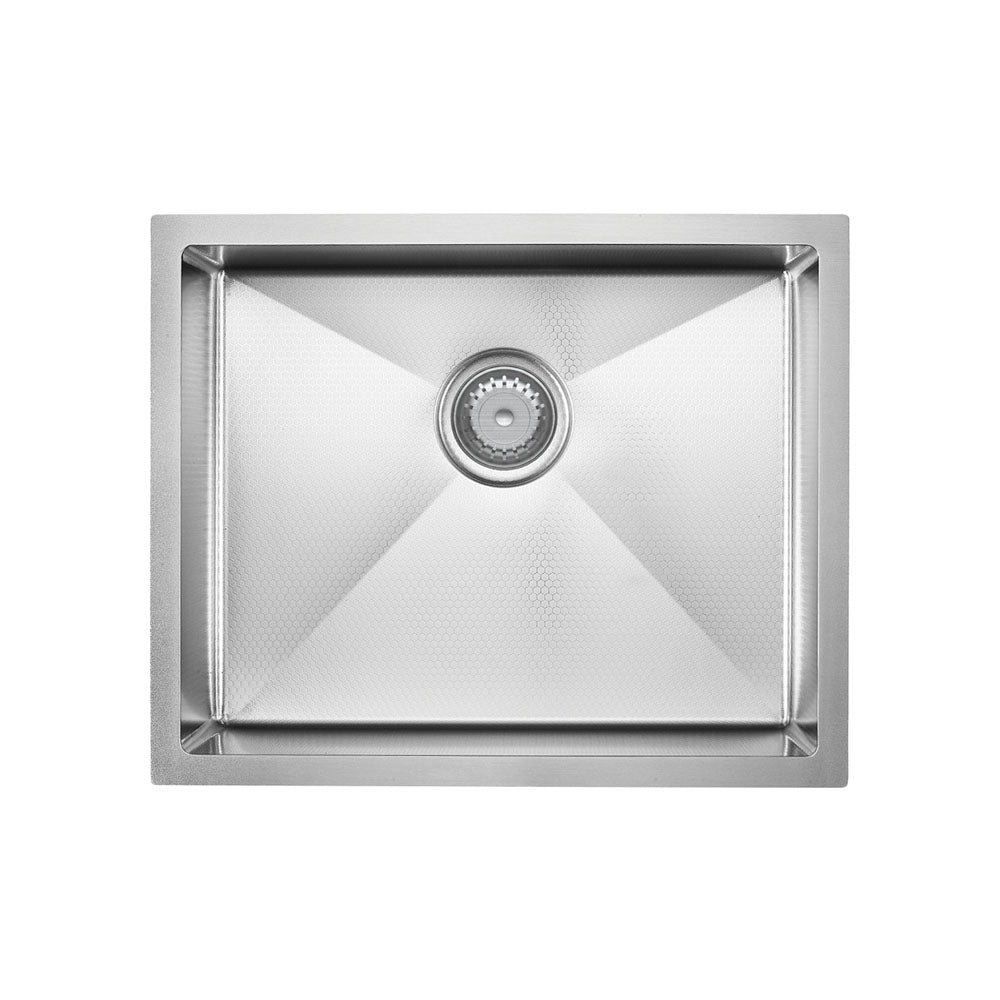 Fienza 68402AS Hana Single Bowl Sink, Anti Scratch, Stainless Steel, 550x450x200mm