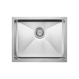 Fienza 68402AS Hana Single Bowl Sink, Anti Scratch, Stainless Steel, 550x450x200mm