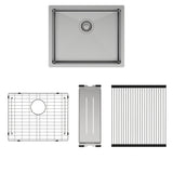 FIENZA Large Single Bowl Kitchen Sink Kit - Stainless Steel 68402KIT