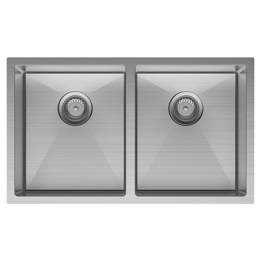 Fienza Double Bowl Kitchen Sink Pack - Stainless Steel 68403-Kit Special Order Top Mounted Sinks
