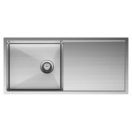 Fienza Single Bowl Drainer Kitchen Sink Stainless Steel 68404 Top Mounted Sinks