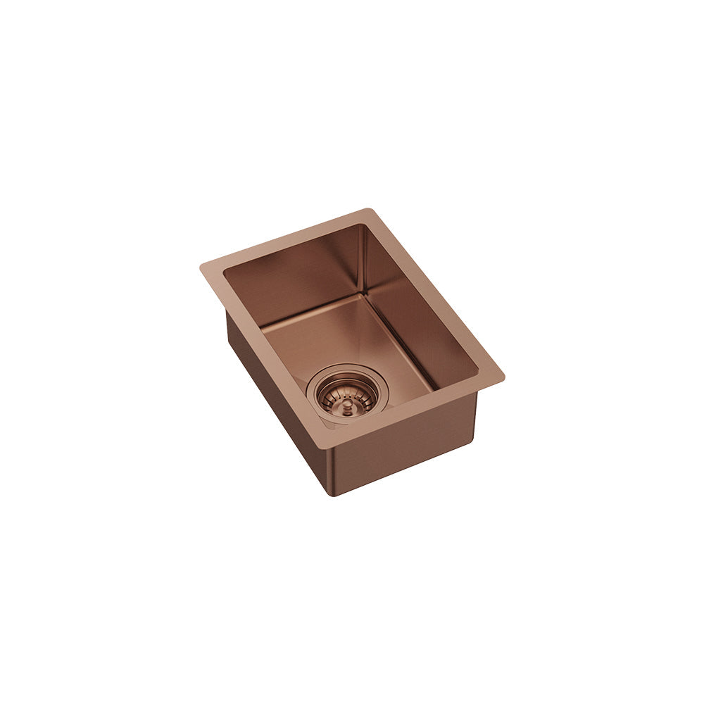 Fienza Hana 68409BC 10L Single Kitchen Sink, Brushed Copper