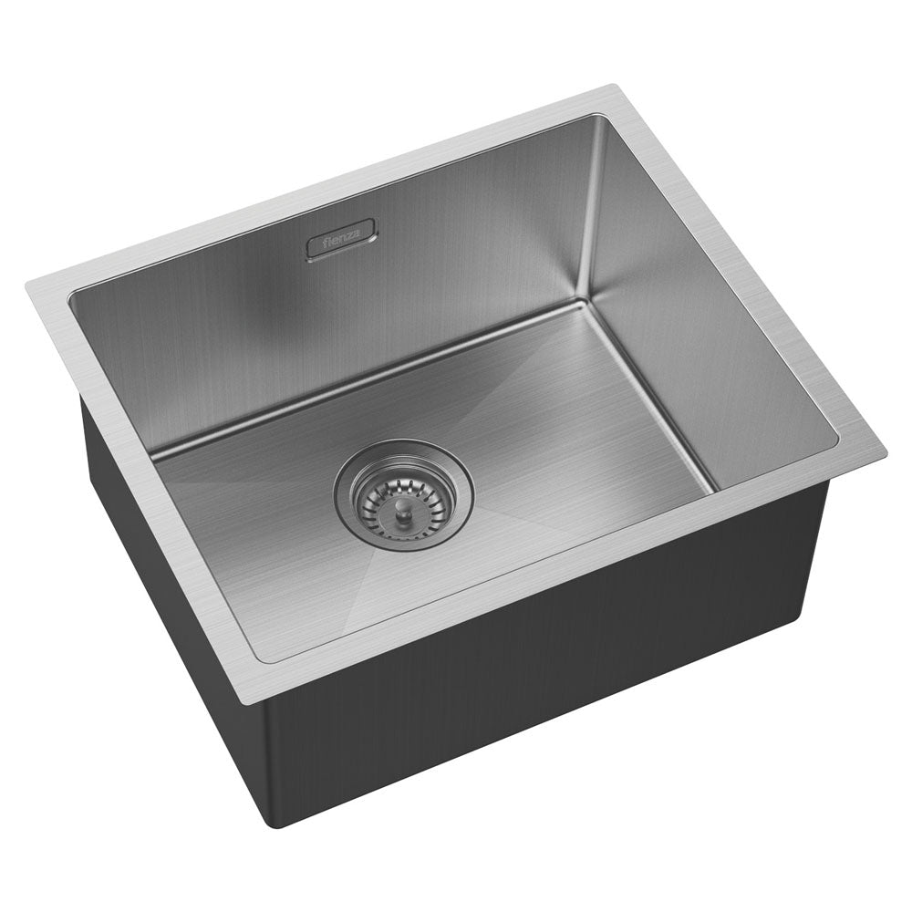 Fienza Hana 68500 39L Stainless Steel Laundry Sink With Overflow Insert Sinks