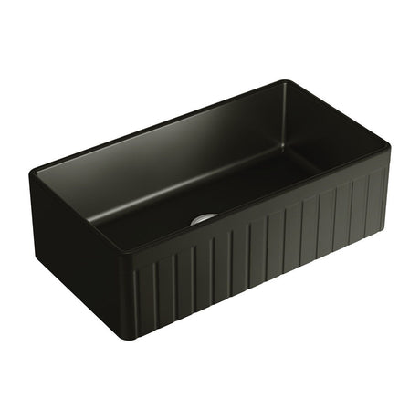 Fienza 68708 Benson Large Single Butler Sink Matte Black - Special Order Kitchen Sinks