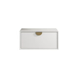 Otti Moonlight Wall Hung Vanity, Satin White