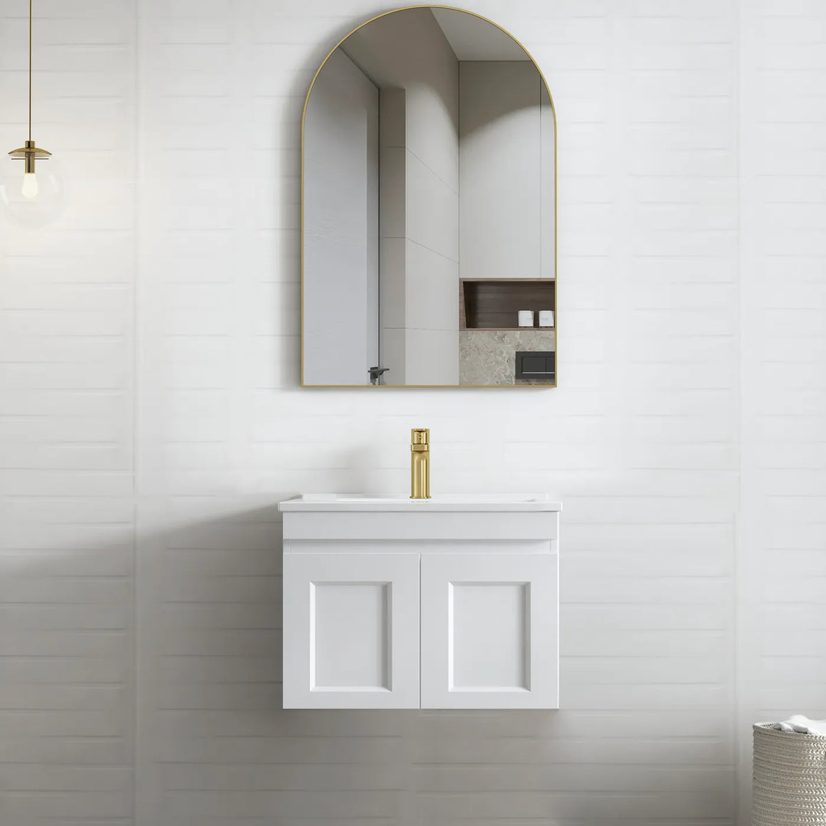 Otti Hampton Mark II Wall Hung Vanity - Satin White
