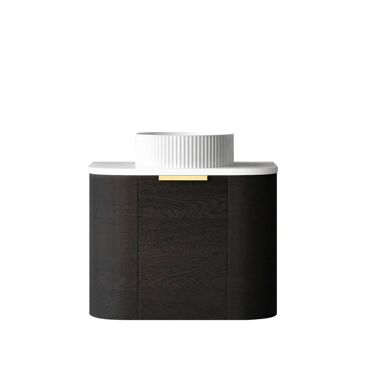 Otti Bondi Wall Hung Vanity, Black Oak
