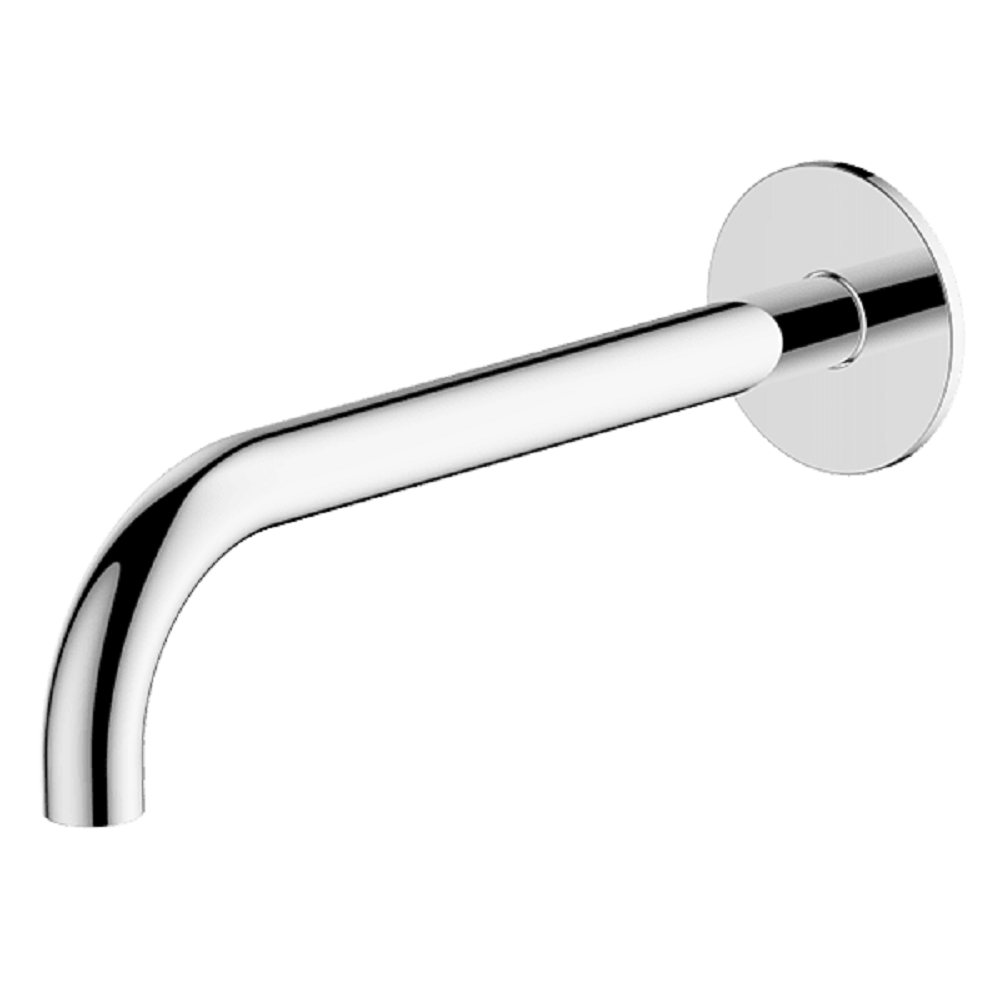 Abey Poco Curved Bath/Basin Spout, 220mm, Chrome, 6S-C220