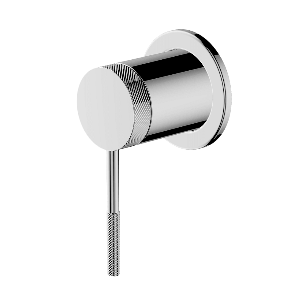 Abey Poco Knurled Shower Mixer, (Trim Only), Chrome, 6SH-EXT-K