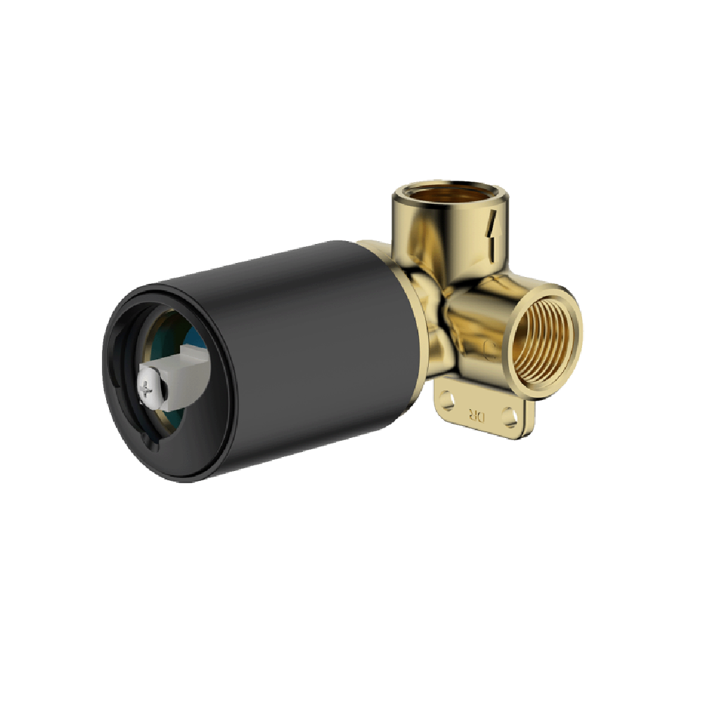 Abey Poco Shower Mixer Internal, (In Wall Body Only), Black, 6SH-INT-B
