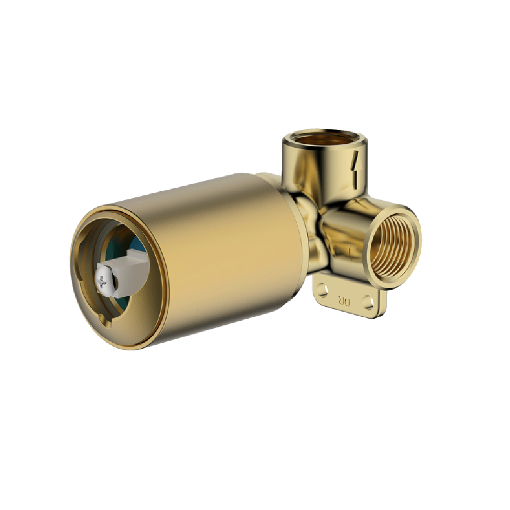 Abey Poco Shower Mixer Internal, (In Wall Body Only), Brushed Brass, 6SH-INT-BB