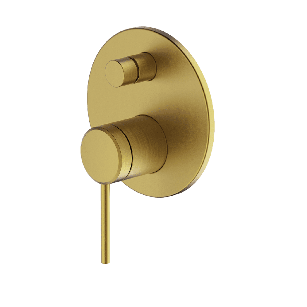 Abey Poco Diverter Mixer, (Trim Kit Only), Brushed Brass, 6SHD-EXT-BB