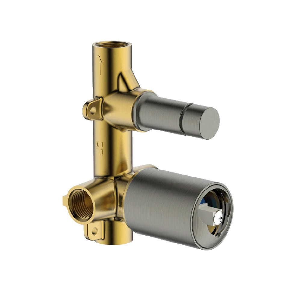 Abey Diverter Mixer Internal, (In Wall Body Only), Gunmetal, 6SHD-INT-GM