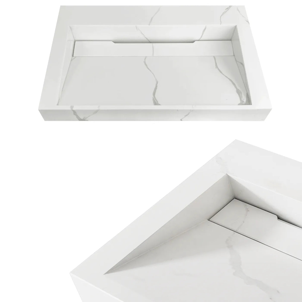 Otti Moonlight Wall Hung Vanity, Satin White
