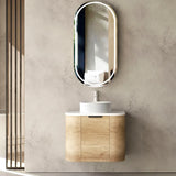Otti Bondi Wall Hung Vanity, Natural Oak