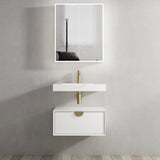 Otti Moonlight Wall Hung Vanity, Satin White