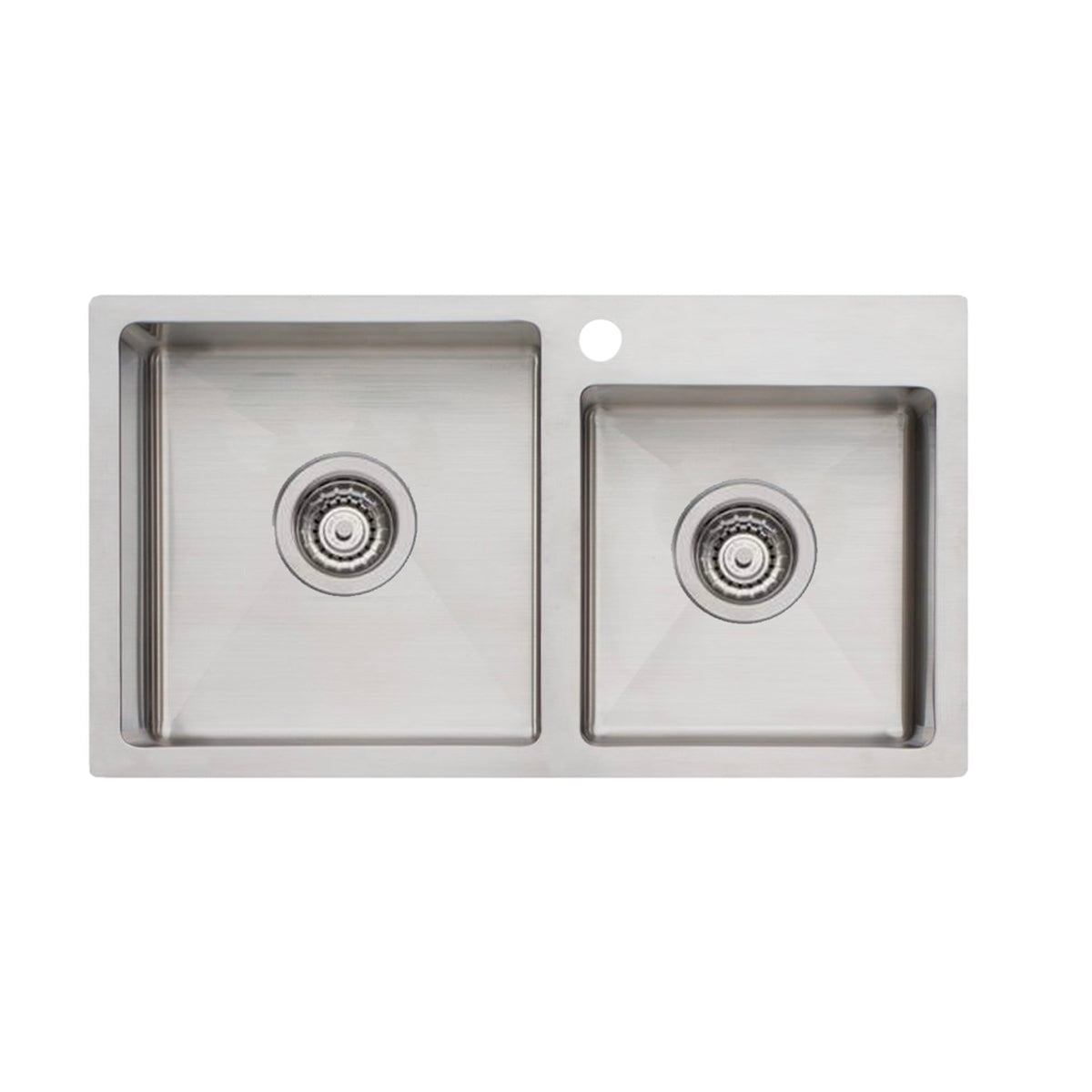 Kubik 7040 Stainless Steel 1 & 3/4 Sink - Suits Narrow Bench Tops Top Mounted Kitchen Sinks