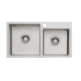 Kubik 7040 Stainless Steel 1 & 3/4 Sink - Suits Narrow Bench Tops Top Mounted Kitchen Sinks