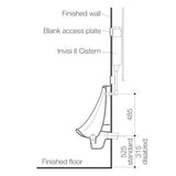 Caroma 742100W Torres Invisi Series II Urinal Suite