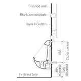 Caroma 743100W Integra Invisi II Urinal Suite