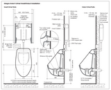 Caroma 743100W Integra Invisi II Urinal Suite