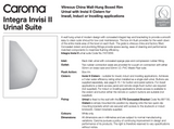 Caroma 743100W Integra Invisi II Urinal Suite