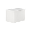 Fienza 75CM Mila Curved Satin White 750 Wall Hung Cabinet