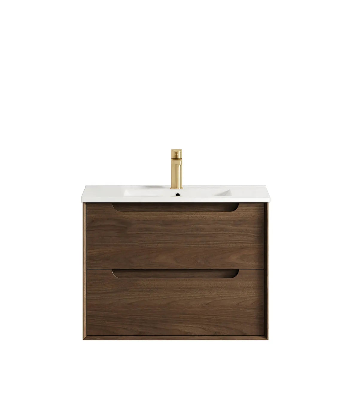Otti Byron Sable Walnut Wall Hung Vanity