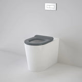 Caroma 766300AG Liano Cleanflush® Invisi Series II® Easy Height Wall Faced Suite with Liano Care Single Flap Seat - Anthracite Grey (with GermGard®) - Special Order