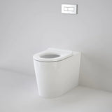 Caroma 766300W Liano Cleanflush® Invisi Series II® Easy Height Wall Faced Suite with Liano Care Single Flap Seat - White (with GermGard®) - Special Order