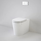 Caroma 766350W Liano Cleanflush® Invisi Series II® Easy Height Wall Faced Suite with Liano Double Flap Seat - White (with GermGard®) - Special Order