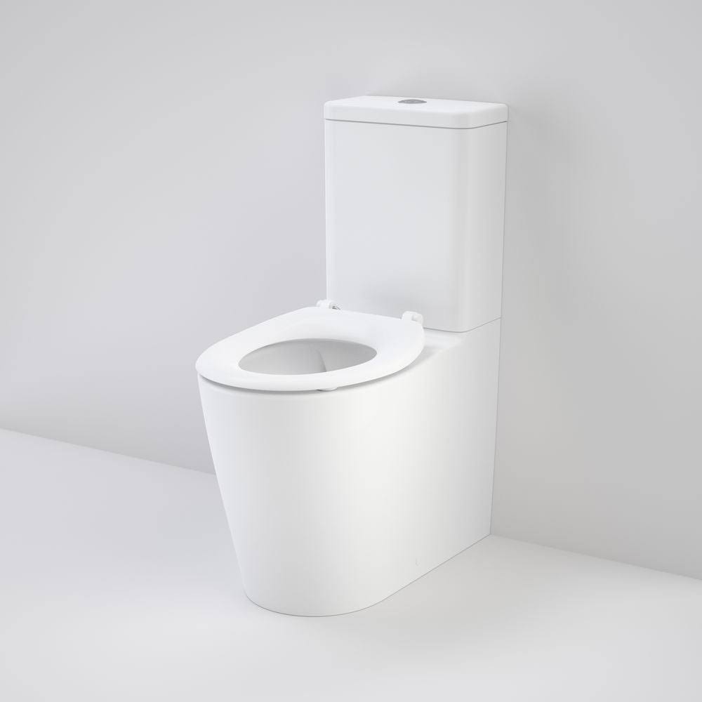 766400W Liano Cleanflush® Easy Height Wall Faced Suite with Liano Care Single Flap Seat - White (with GermGard®) - Special Order