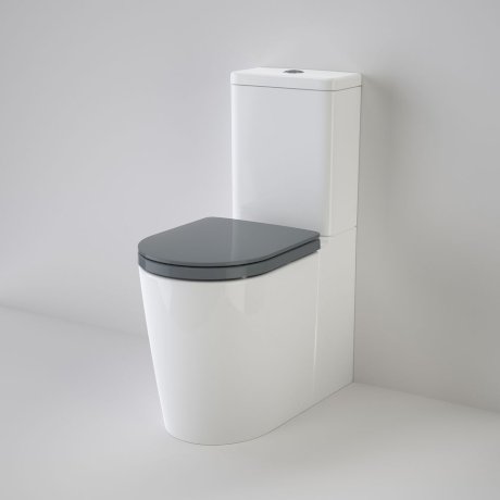 Caroma 766450AG Liano Cleanflush® Easy Height Wall Faced Suite with Liano Double Flap Seat - Anthracite Grey - Special Order
