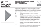 Caroma 771600W Cube Invisi Series II® Urinal Suite