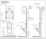 Caroma 771600W Cube Invisi Series II® Urinal Suite