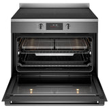 Westinghouse WFE9756DD 90cm Electric Freestanding Oven with Induction Cooktop, Dark Stainless Steel - Factory Seconds