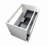 Otti Noosa Wall Hung Vanity, Satin White