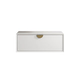 Otti Moonlight Wall Hung Vanity, Satin White