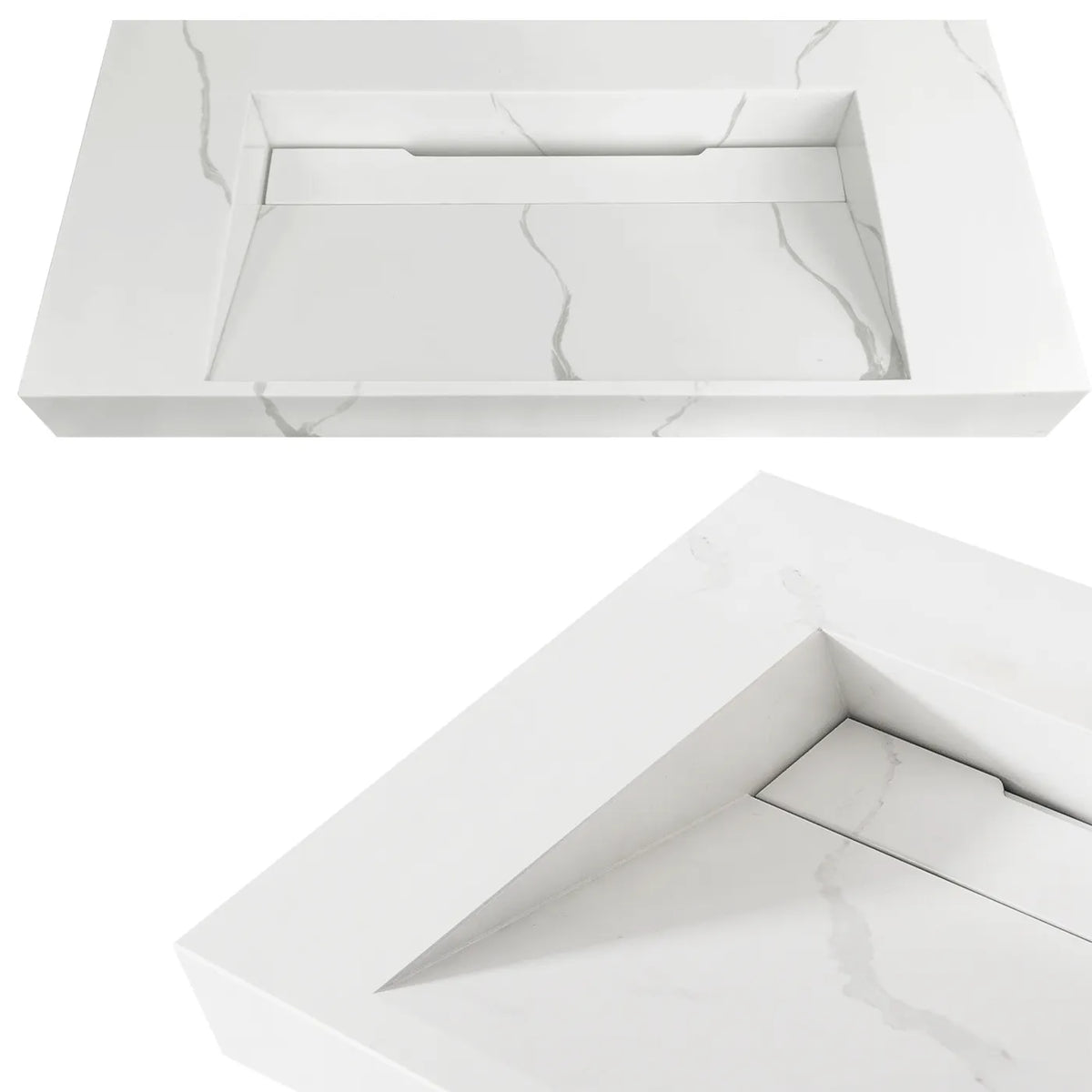 Otti Moonlight Wall Hung Vanity, Satin White